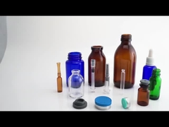 Vial de inyección de vidrio moldeado de 7 ml a 100 ml / botella aprobado por el CE USP Tipo I II III